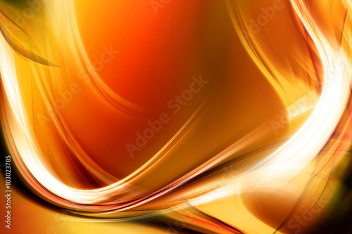 Light Gold Waves Design Background