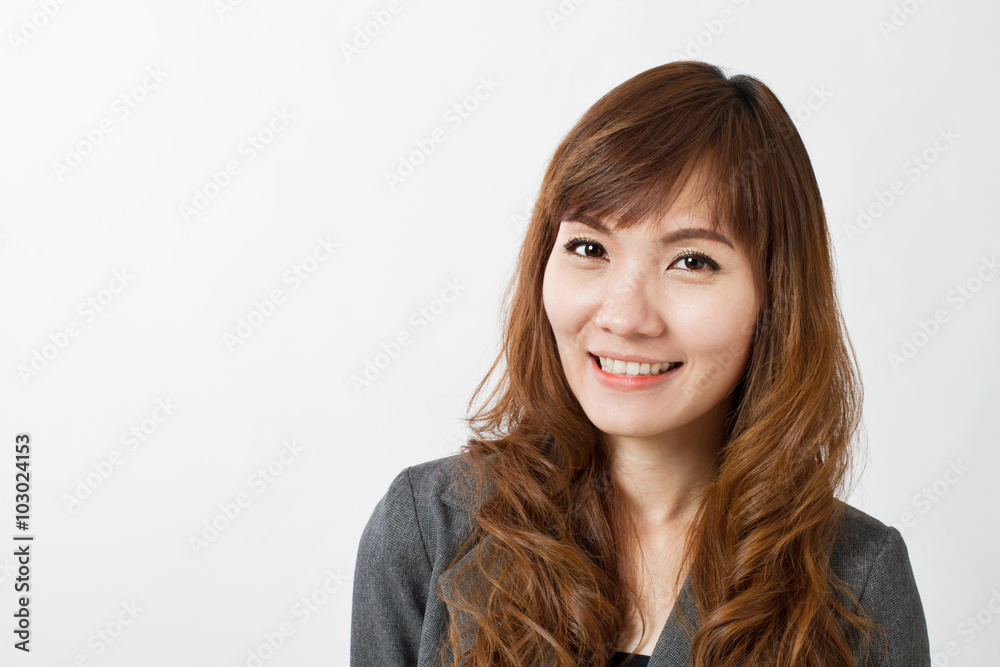 portrait of happy businesswoman