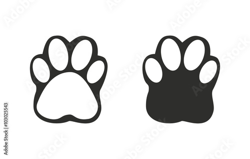 Paw - vector icon.