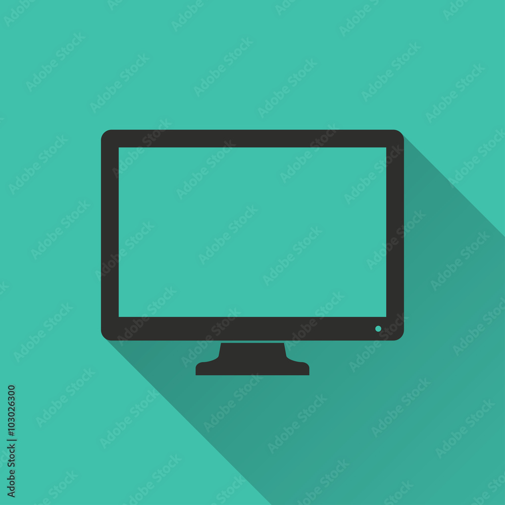 TV - vector icon. TV - vector icon.