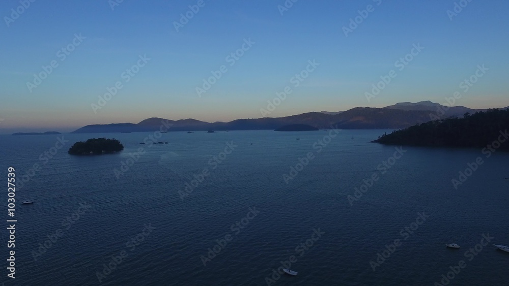 Aerial view in Paraty city - Rio de janeiro - Brazil Aerial view in Paraty city - Rio de janeiro - Brazil