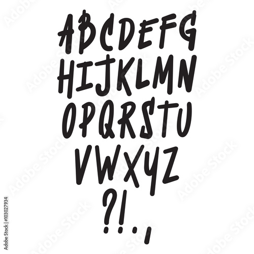 dynamic hand drawn font