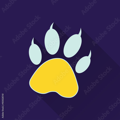Paw - vector icon.