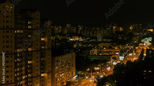 Wallpaper Mural High quality 10bit 4K footage of night city in motion without destructive color correction in ProRes. Made from RAW. Torontodigital.ca