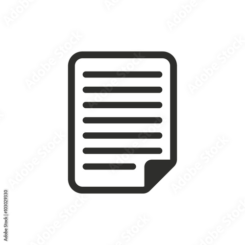 Document - vector icon.