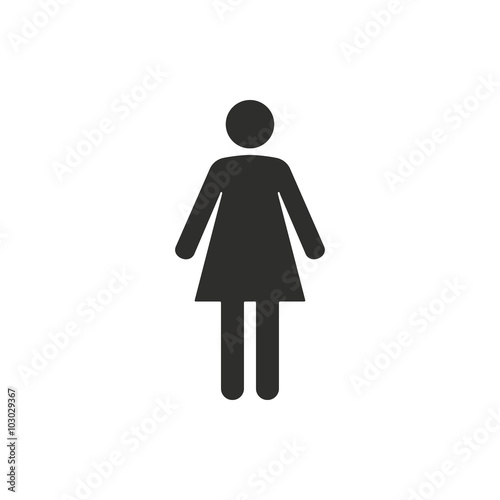 Woman - vector icon.