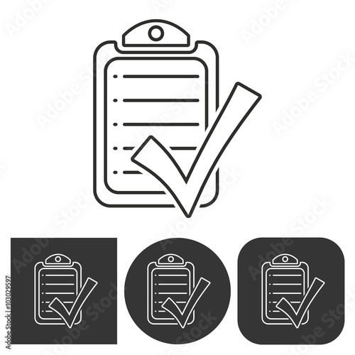 Checklist  - vector icon.