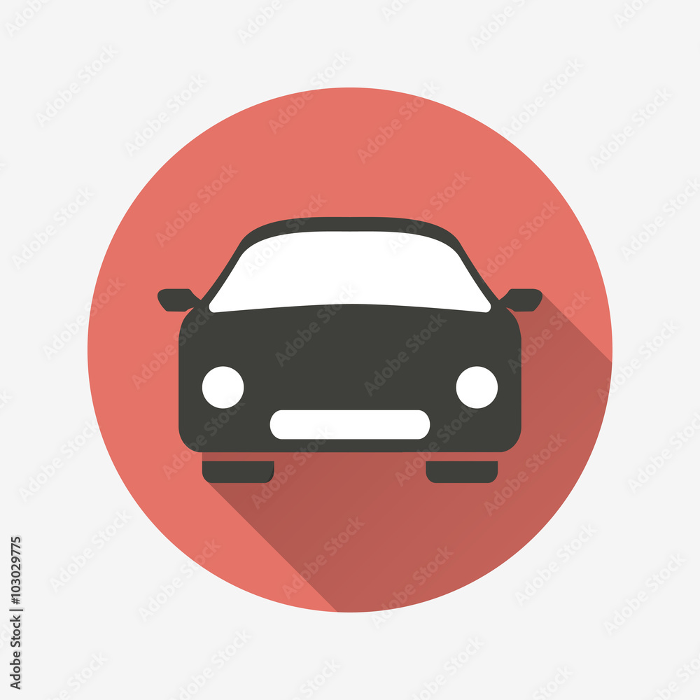 Car - vector icon. Car - vector icon.