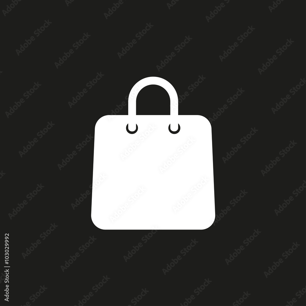 Shopping bag - vector icon. Shopping bag - vector icon.