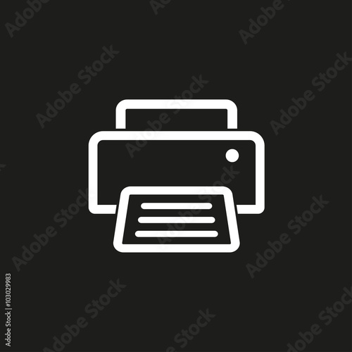 Printer  - vector icon.