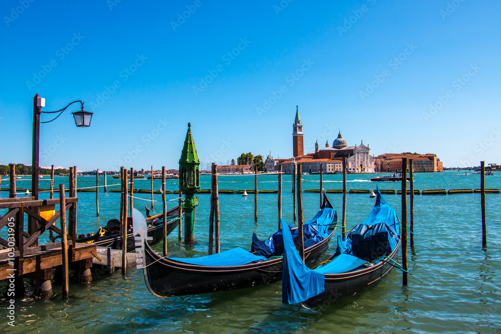 Famous Gondolas of Venice