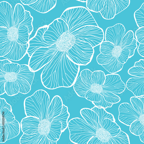 Floral seamless pattern. 