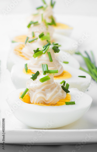 Eggs Boiled With Mayonnaise