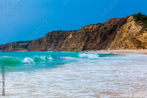 Algarve beach.  The coast of the Algarve