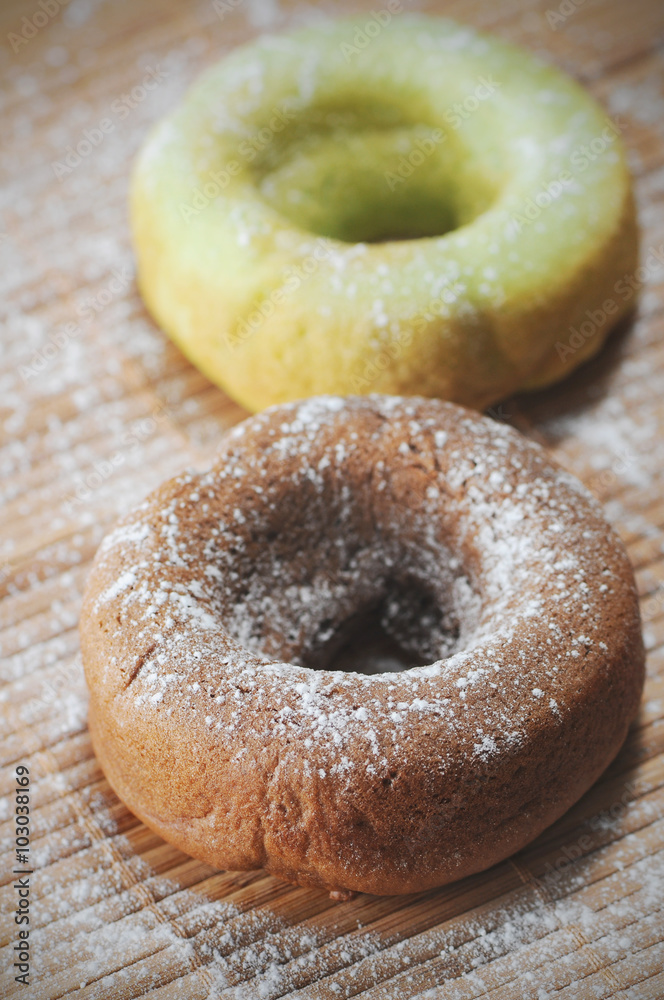 Homemade ring doughnut or donut Homemade ring doughnut or donut