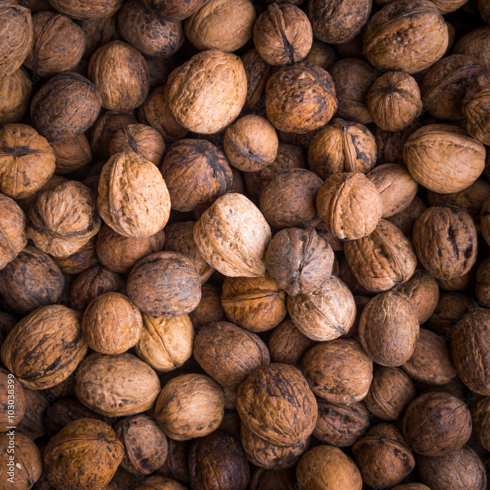 Pile of walnuts Pile of walnuts