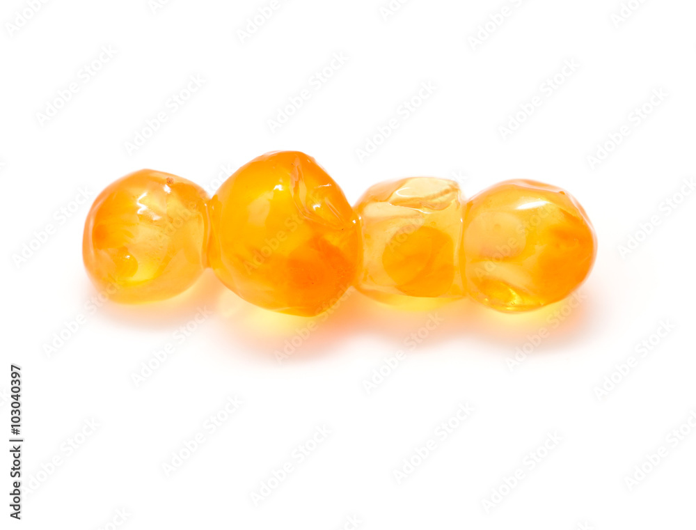 red caviar on a white background red caviar on a white background