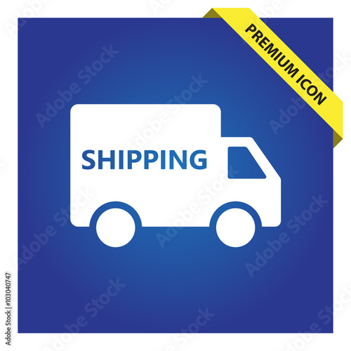 Shipping truck icon