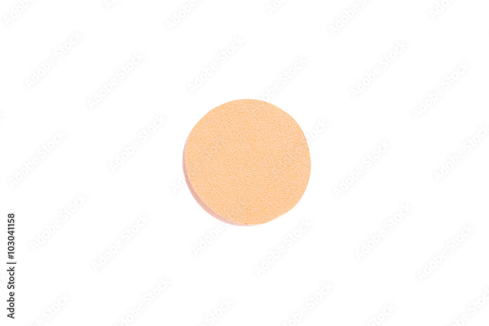 cosmetic sponge isolated on white background cosmetic sponge isolated on white background