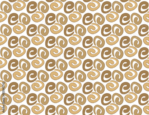coffee swirls textile pattern
