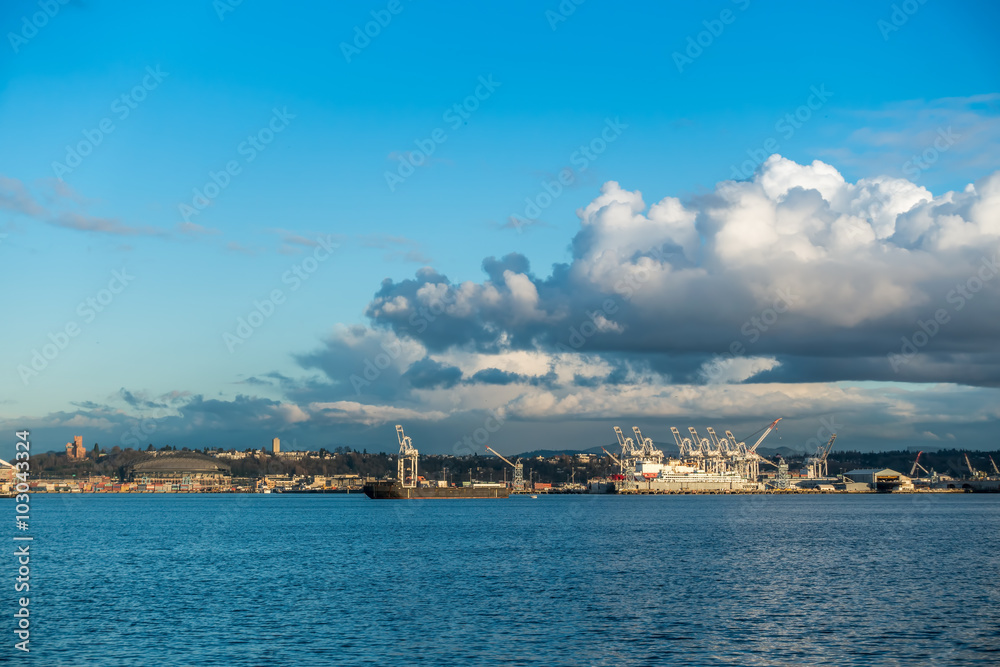 Sunny Port of Seattle