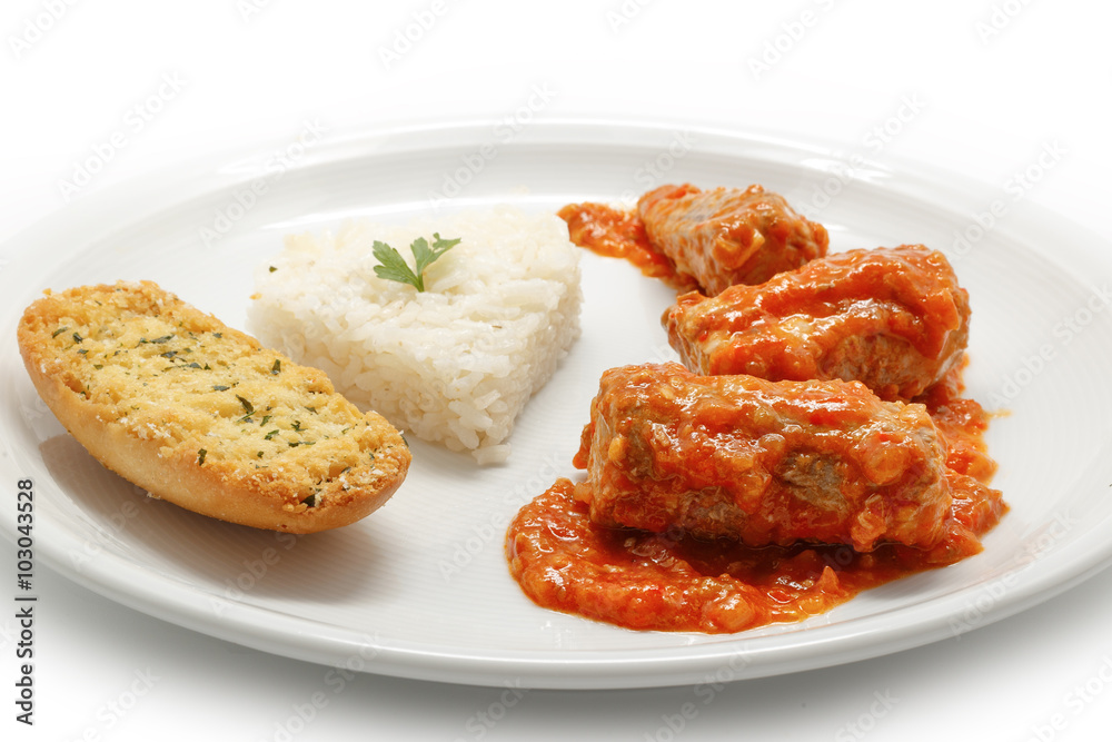 Mackerel in tomato sauce with rice Mackerel in tomato sauce with rice