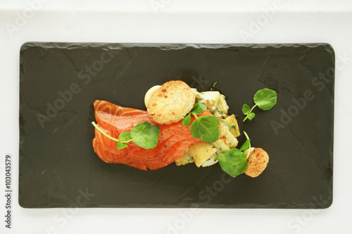 smoked salmon appetizer photo