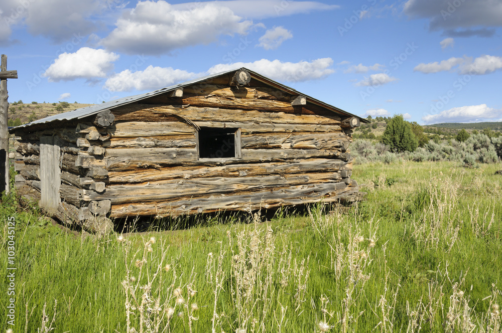 Juniper Log Shed, Southwestern Idaho Juniper Log Shed, Southwestern Idaho