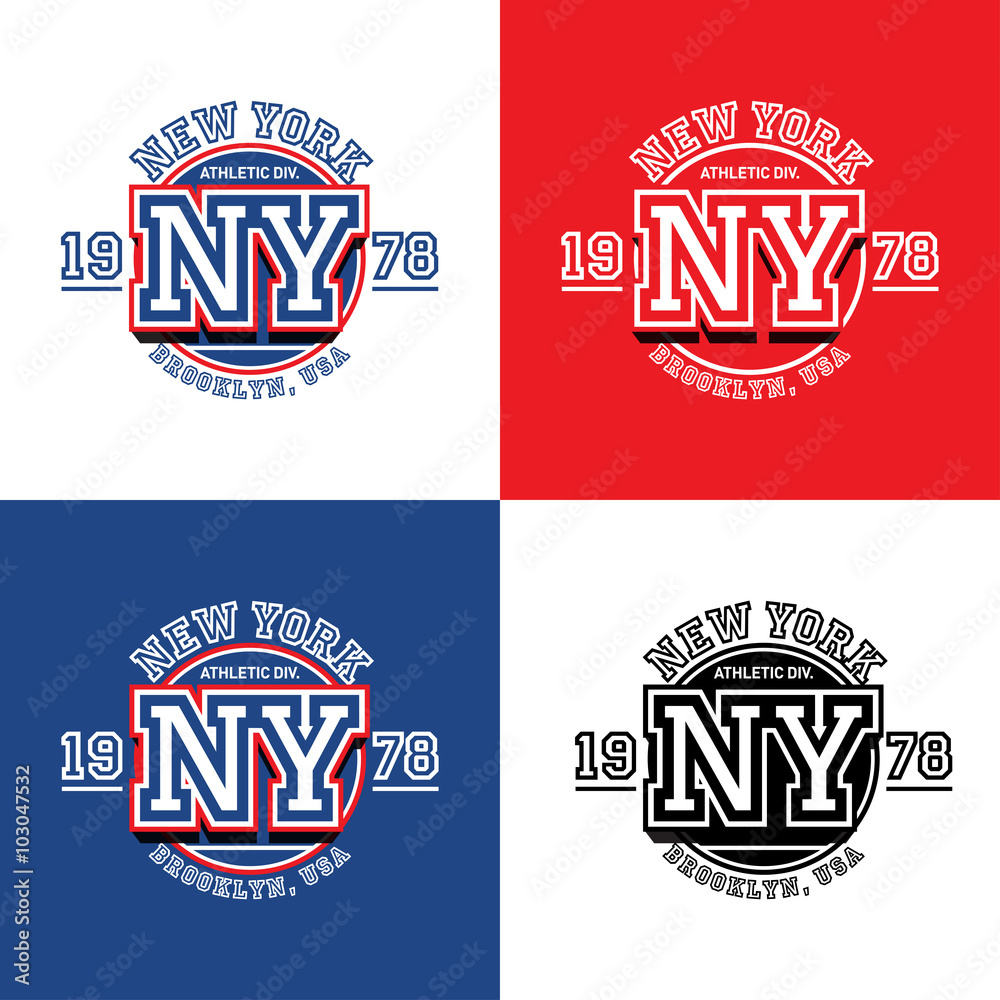 New York Sporting Typography Apparel T shirt Design Graphics Poster new-york-sporting-typography-apparel-t-shirt-design-graphics-poster