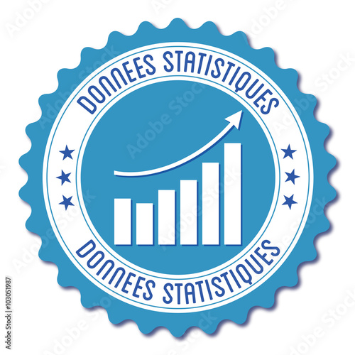 Logo données statistiques.