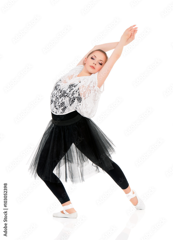 Obraz premium Young beautiful ballet dancer