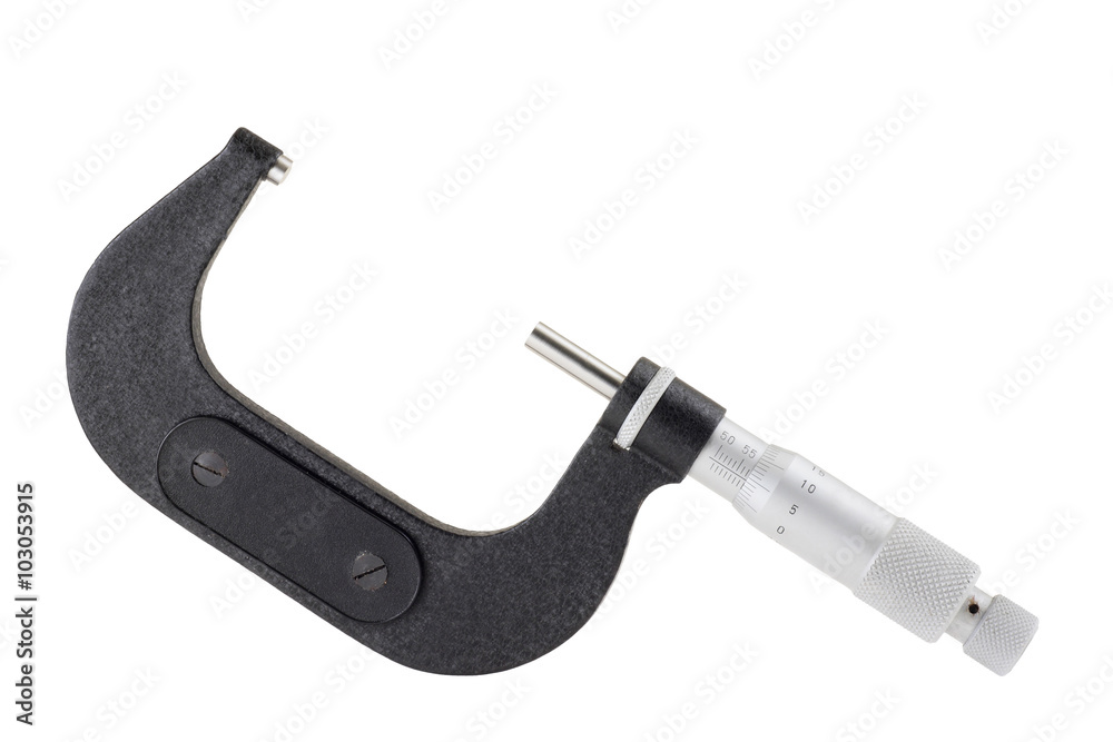 Micrometer isolated on white with background, clipping path Micrometer isolated on white with background, clipping path