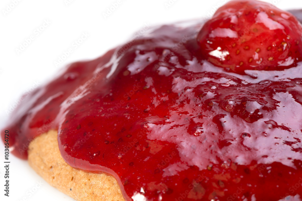 cookies with strawberry jam cookies with strawberry jam