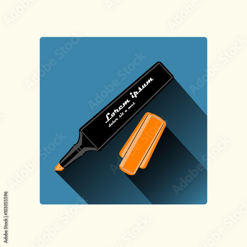Marker flat design