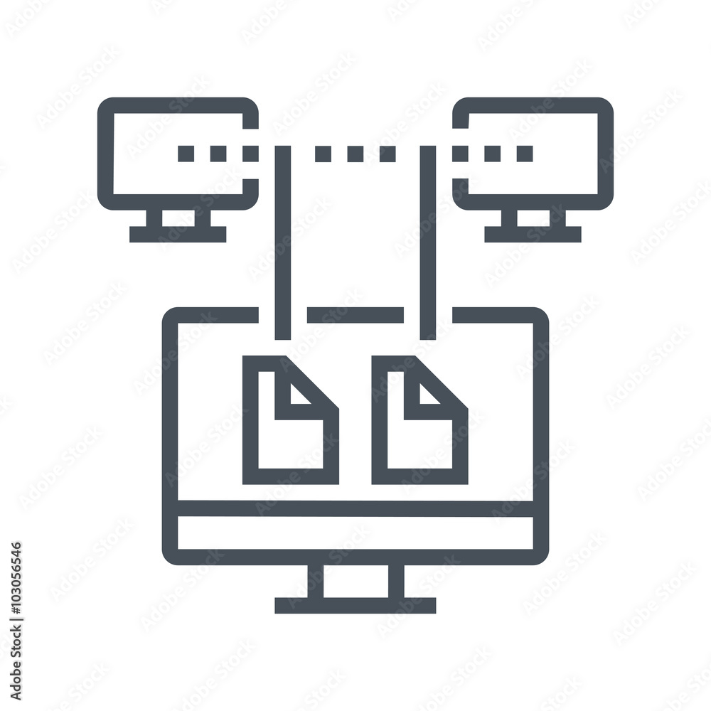 Network workflow icon Network workflow icon
