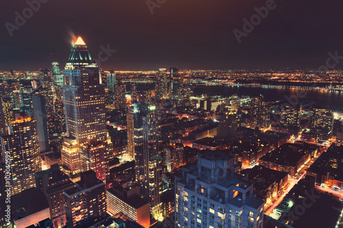 New York City skyline at night