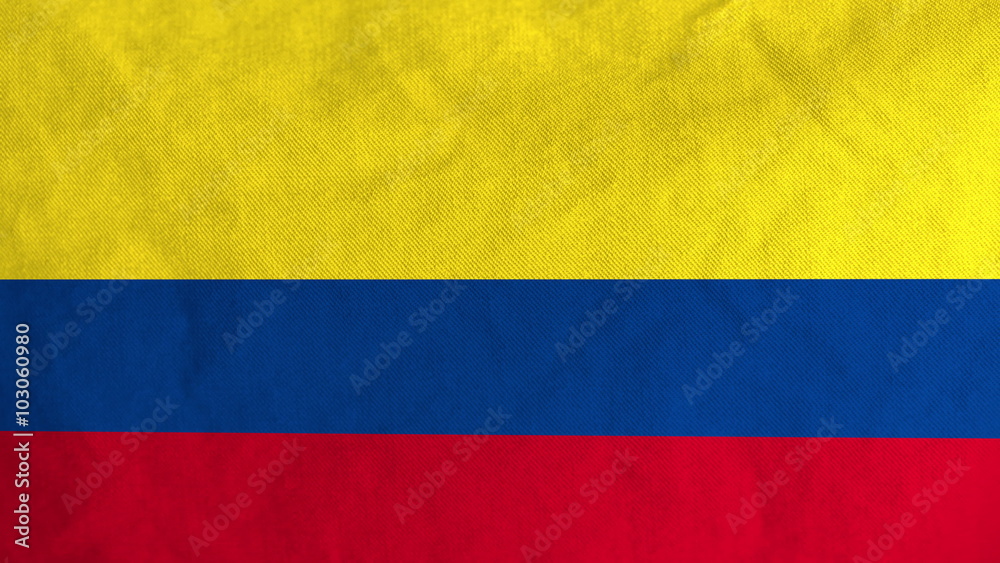 Colombian flag waving in the wind (full frame footage in 4K UHD resolution). Colombian flag waving in the wind (full frame footage in 4K UHD resolution).