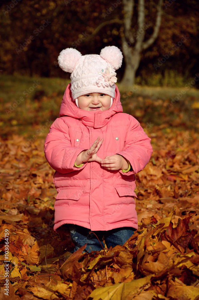 cute baby girl in park cute baby girl in park