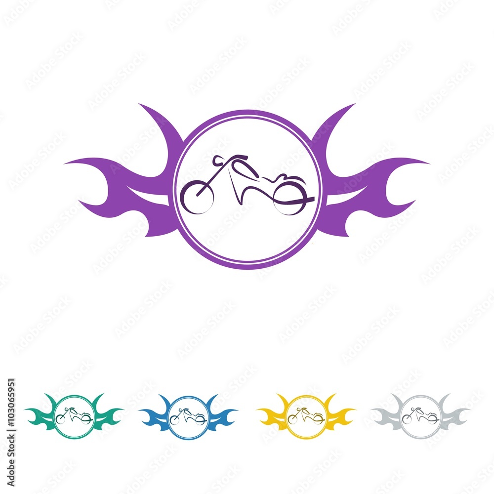 Naklejka premium moto logo icon Vector