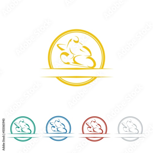 moto logo icon Vector