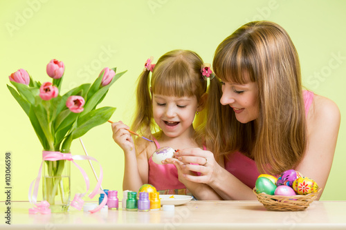 happy mother and child daug...