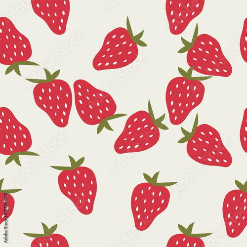 seamless strawberry pattern