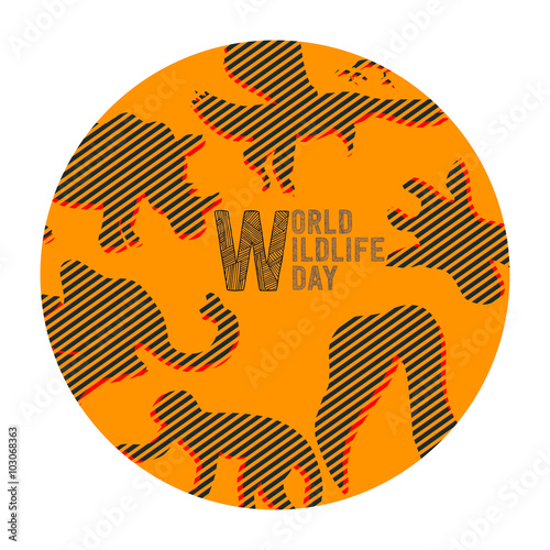 animal set World wildlife day 