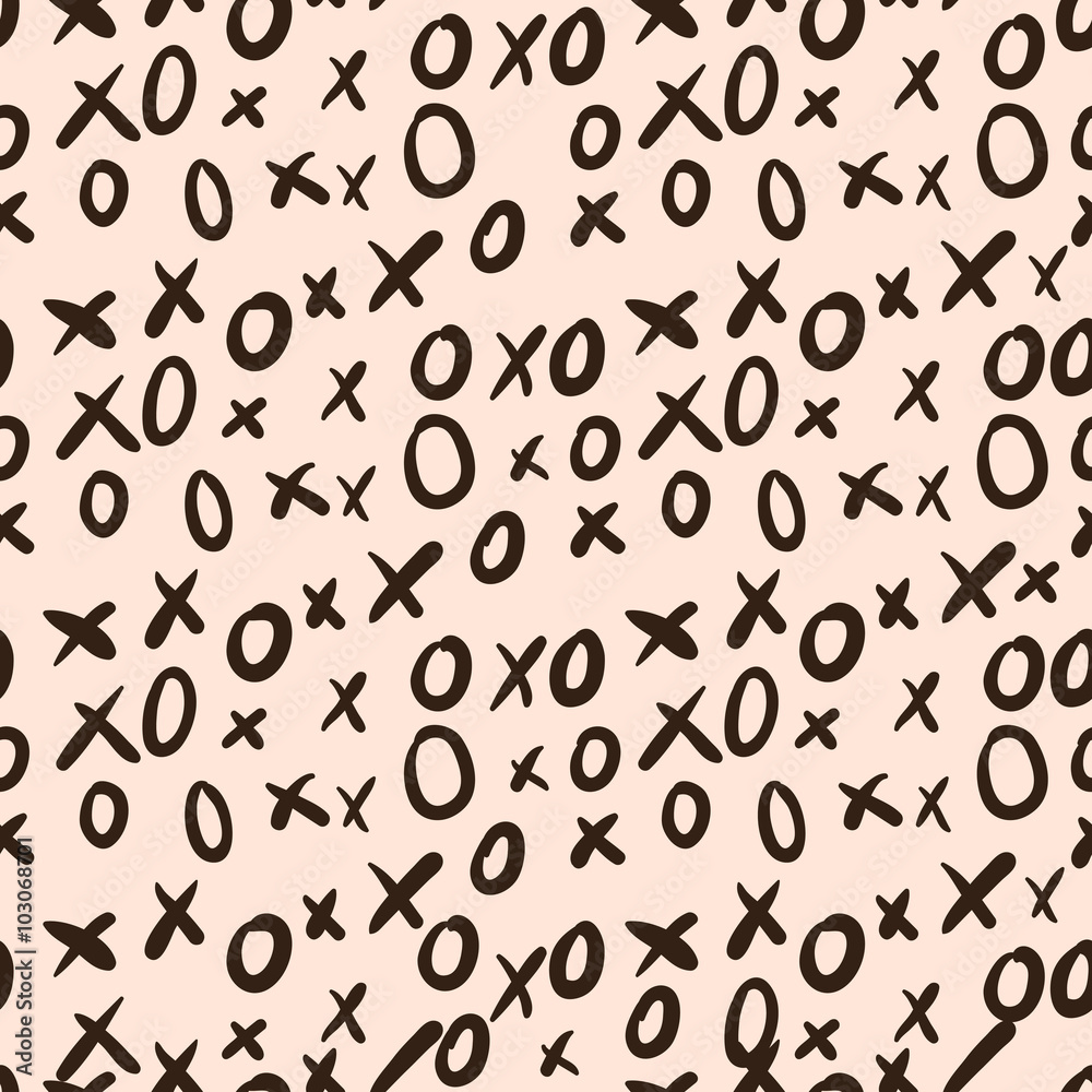 seamless xo pattern