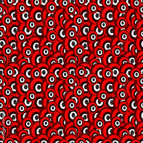 red beads vector illustration seamless pattern © VECTOR CORPORATION