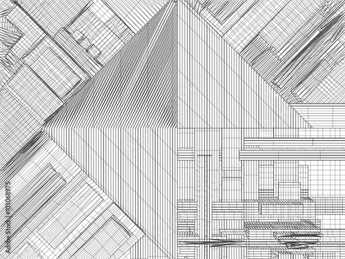 Urban City Of Skyscrapers Vector