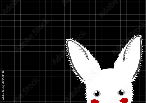 White Rabbit Grid Backgroun...