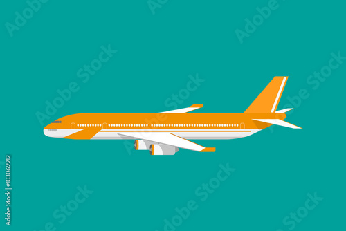 Civil aviation travel passenger air plane 