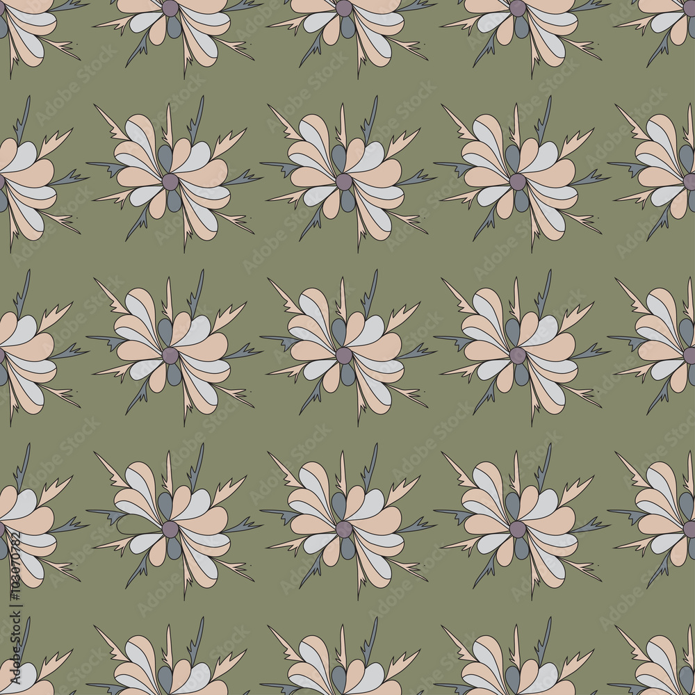 colored beautiful flowers on a dark background seamless pattern colored beautiful flowers on a dark background seamless pattern