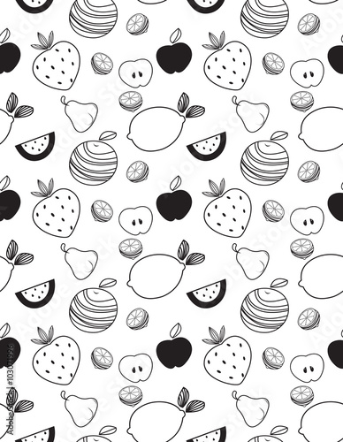 fruit Seamless Patterns 